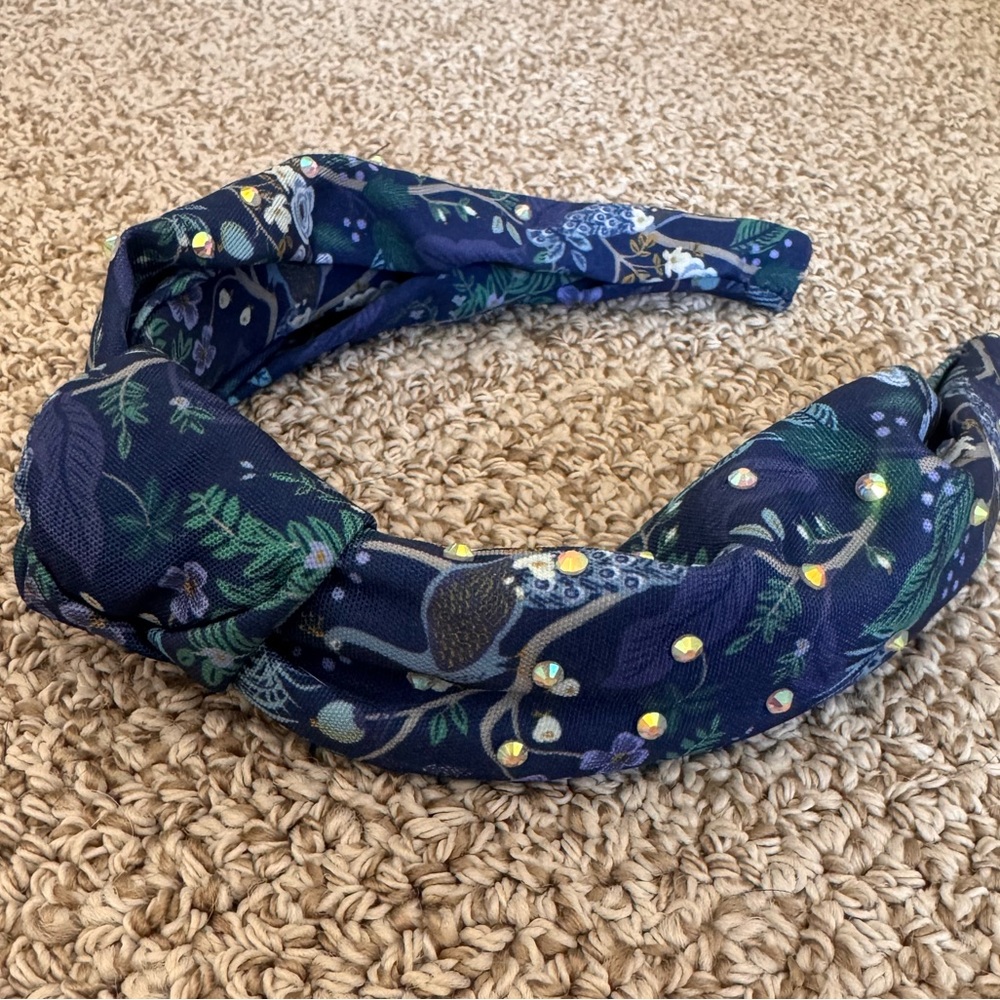 Rifle Paper Co. Blue Floral Headband